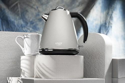 Produktbild Adler AD 1343g Electric, 2200 W, 1.5 L, Stainless steel, 360 ° rotational base, Gray (1.50 l)