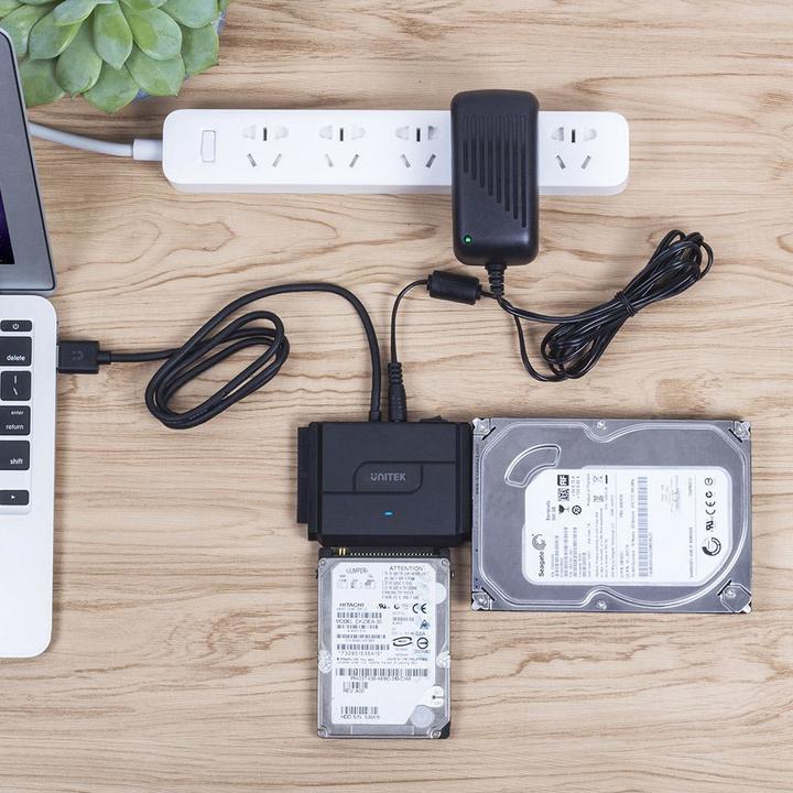 Image du produit Unitek Y-3324 Station d'accueil pour disque de stockage USB 3.2 Gen 1 (3.1 Gen 1) Type-A (2.5", 3.5")