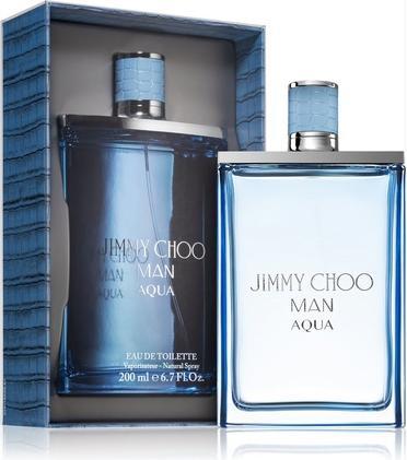 Actual product image Jimmy Choo Man Aqua Eau de Toilette Natural Spray 200ml for Men - Brand New and Sealed (Eau de toilette, 200 ml)