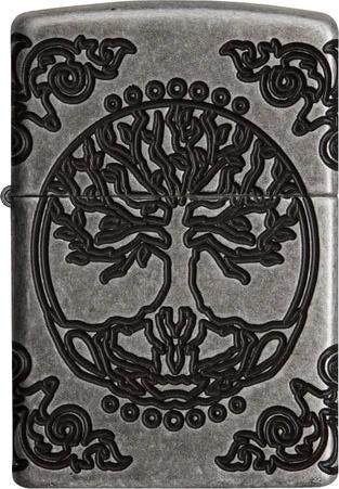 Actual product image Zippo Tree of Life Antique Silver