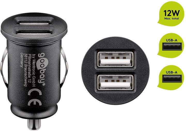 Produktbild Goobay Dual USB-Autoladegerät