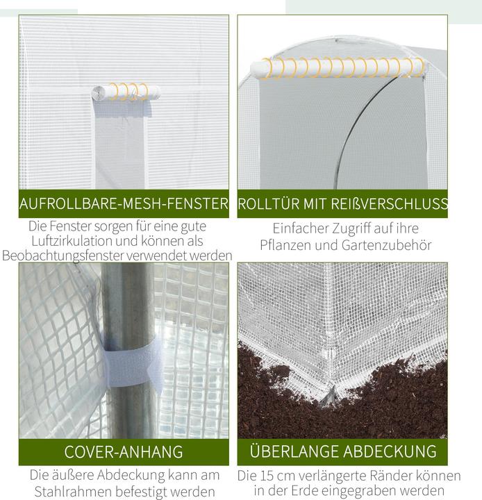 Actual product image Outsunny Foil tunnel