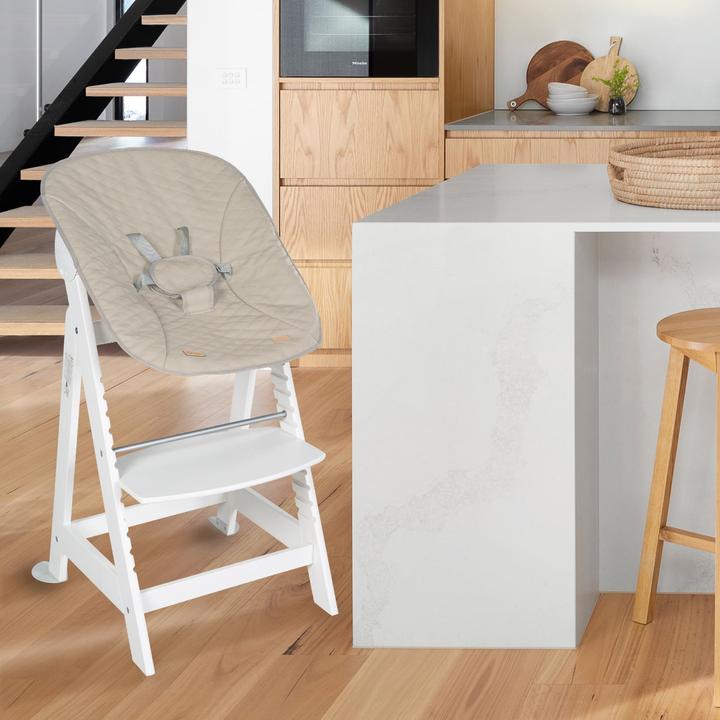 Actual product image Roba Stair High Chair, Set 2in1 Greyish quilted (Highchair)