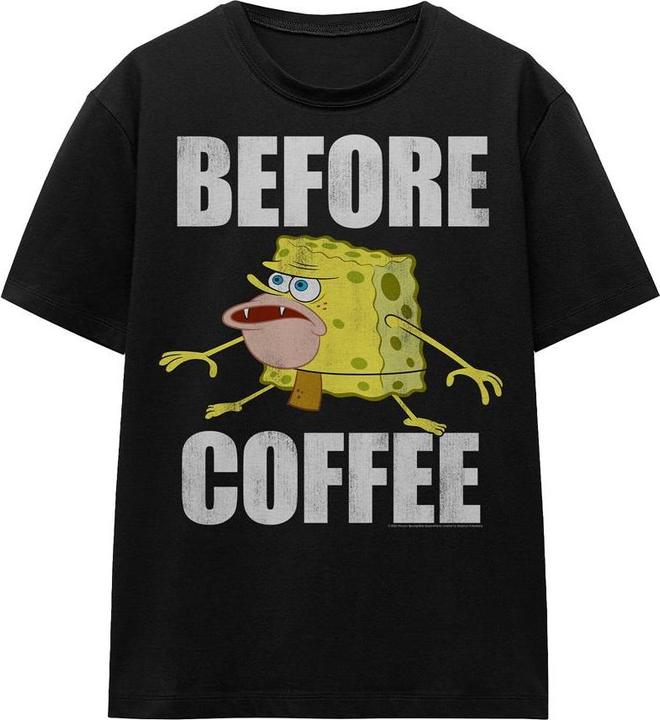 Produktbild Spongebob Squarepants Before Coffee Meme TShirt (XL)