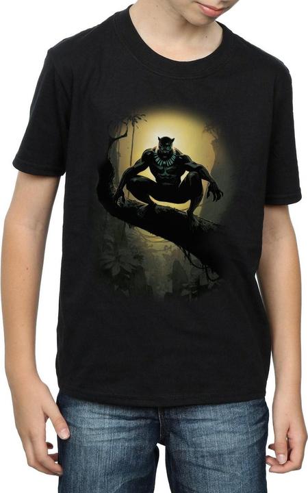 Image du produit - T-shirt BLACK PANTHER CROUCHING - Garçon (116)