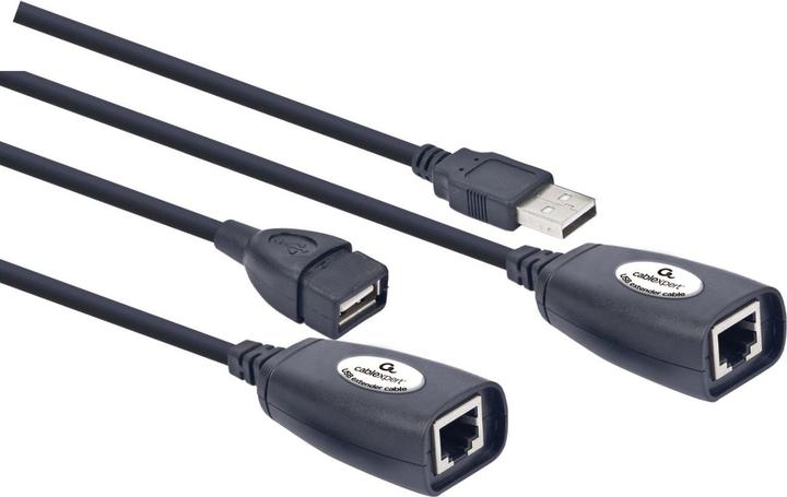 Actual product image Gembird CABLE USB 2.0 A (M)-LAN-A (F) Active extension 30M (CAT5, 0.17 m)
