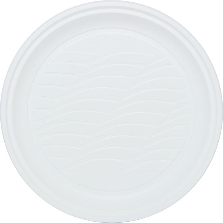Bibo 15 Vaisselle plate en bioplastique biodégradable et compostable (15 x)