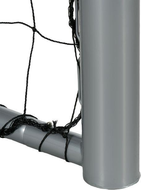 Actual product image Swisshandel24 Fussballtor mit PE-Netzgewebe, Fussball-Tor für Kinder und Erwachsene, Stahl, Grau