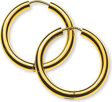 Natsumi Schmuck Creolen Gelbgold 18K/750 Ø 26mm Rund (750/18 K Gelbgold)