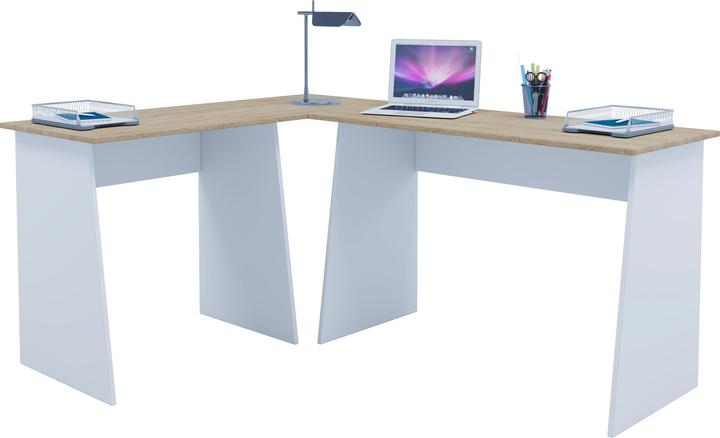 Actual product image VCM Wood corner desk computer table Masola (80 x 50 x 74 cm, 110 x 50 x 74 cm)