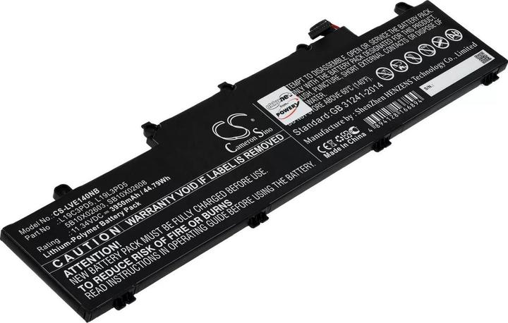 Image du produit AccuCell Batterie Lenovo ThinkPad E14 Gen.2, type L19L3PD5 (4050 mAh)