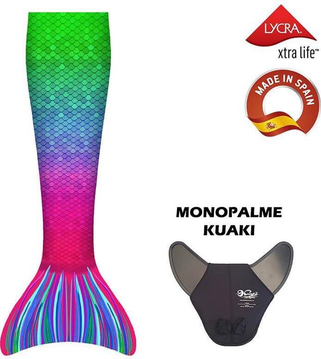Actual product image Kuaki Mermaids Mermaid costume with monofin