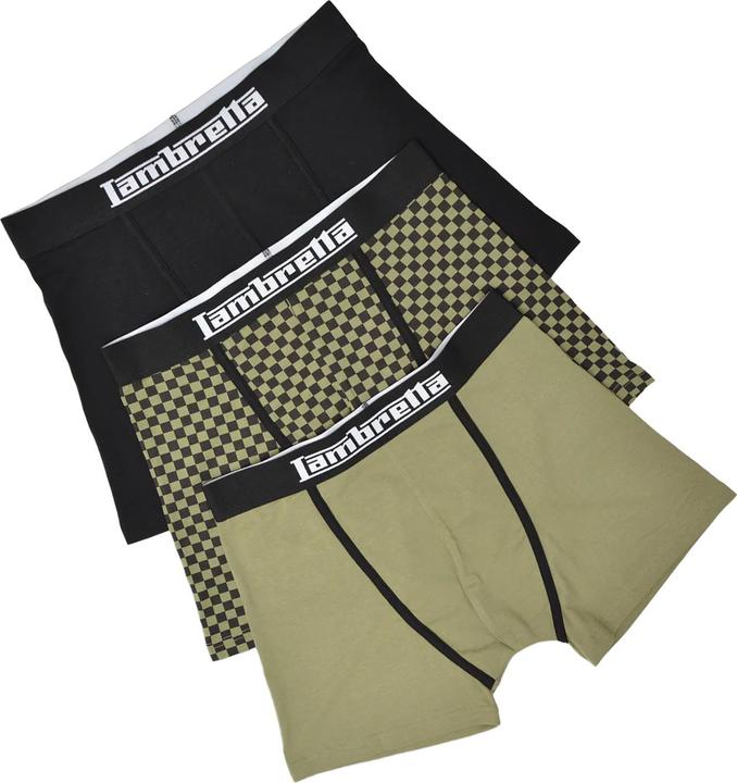 Actual product image Lambretta Mens Assorted Designs Boxer Shorts (Pack of 3) (M, pack of 3)