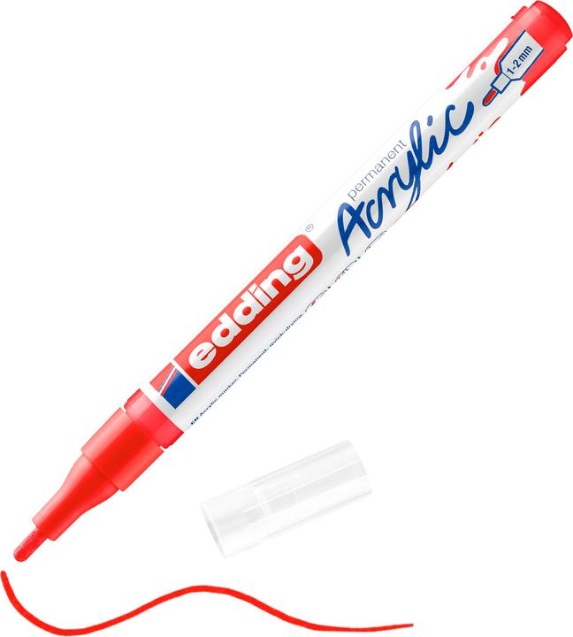 Produktbild Edding Acrylmarker (Verkehrsrot, 2 mm, 1 x)