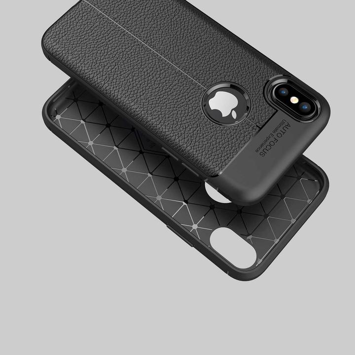 Image du produit Cadorabo TPU Cover similicuir structure (Apple iPhone X)