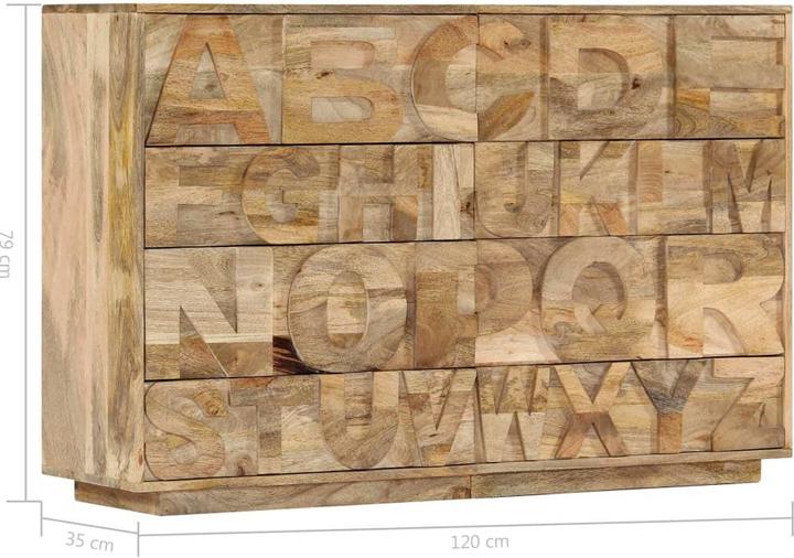 Actual product image VidaXL Sideboard (120 x 35 x 79 cm)