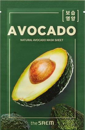 Actual product image The Saem Natural Mask Sheet Avocado (21 ml)