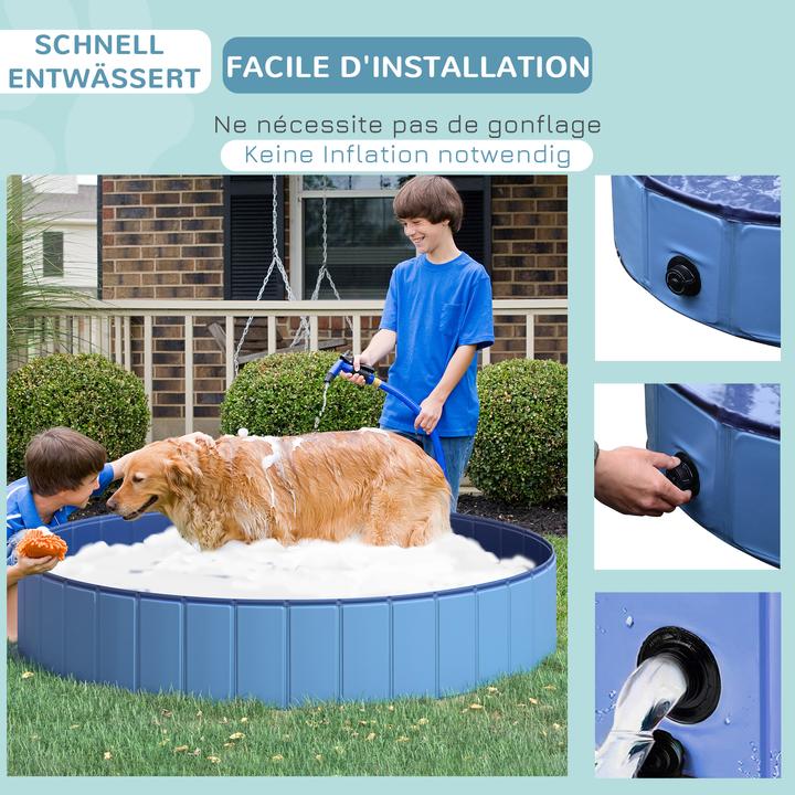 Produktbild PawHut Hundepool mit Wasserablassventil (Hundepool)
