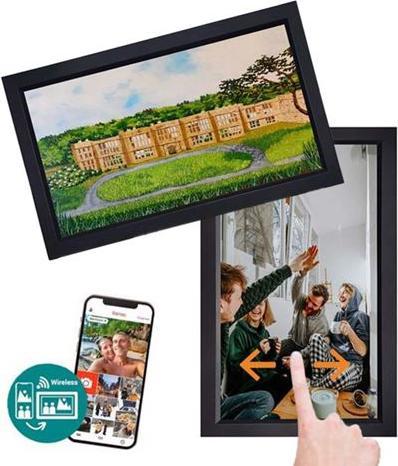 Actual product image Benel Frameo Digital Photo Frame HF-156B Black 15.6 Inch (15.60", 1920 x 1080 pixels)