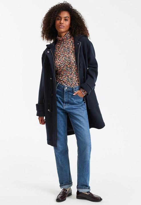 Produktbild La Redoute Collections Halblanger Dufflecoat mit Kapuze (M)