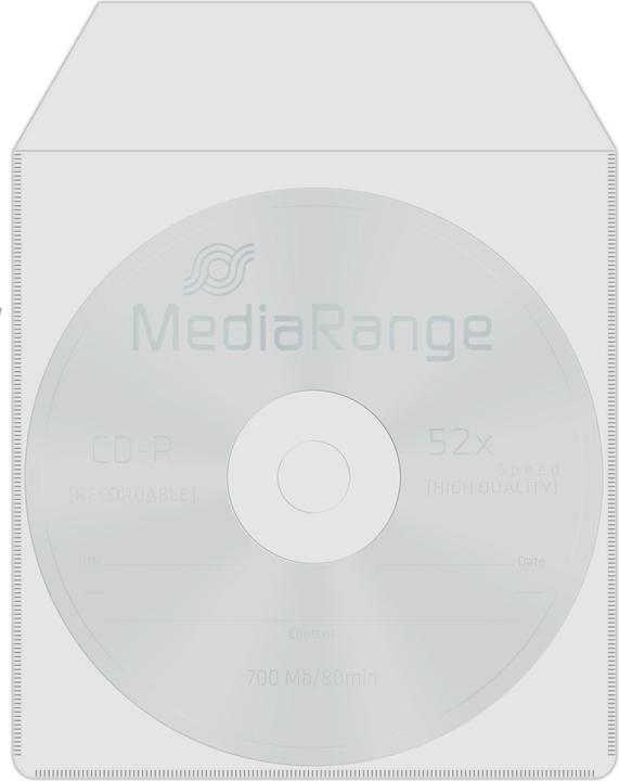 Produktbild MediaRange CD/DVD transparente Plastikhüllen
