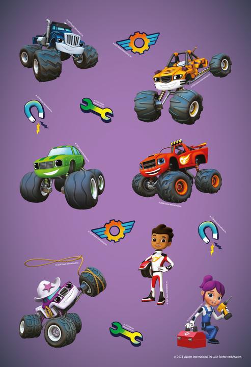 Actual product image Panini Blaze and the monster machines: super sticker and colouring fun