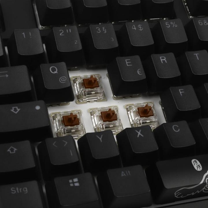 Actual product image Ducky ONE 2 Backlit PBT Gaming Keyboard, MX-Brown, RGB LED (DE, Cable)