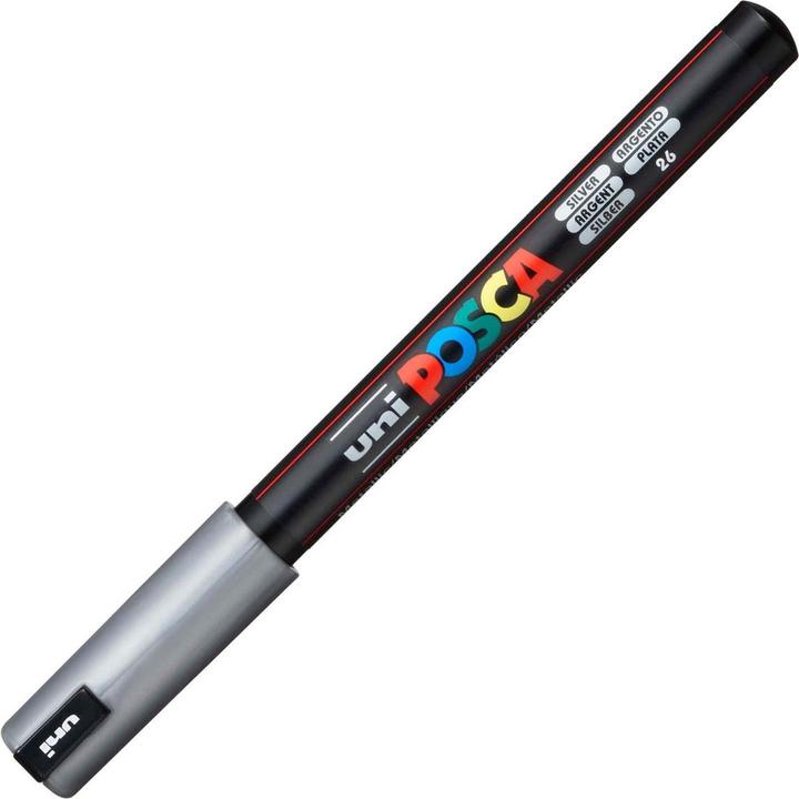 Actual product image Posca PC-1MR Fineliner brand (Silver, 0.70 mm, 1 x)