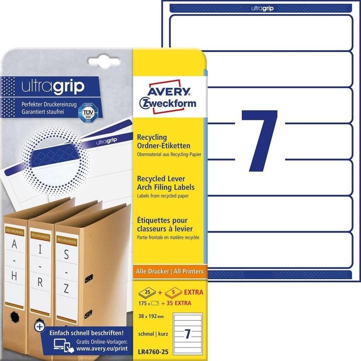 Actual product image Avery Recycling Folder Labels