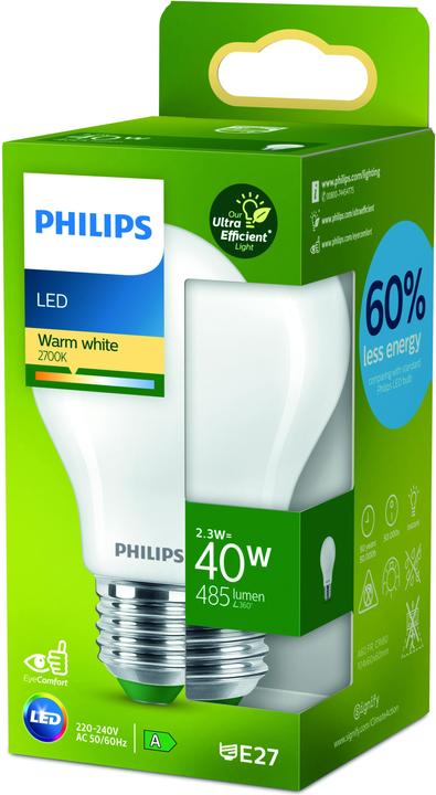 Actual product image Philips LED Classic (E27, 2.30 W, 485 lm, 1 x, A)
