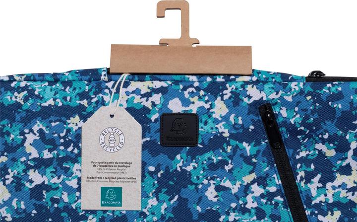 Actual product image Exacompta Laptop sleeve Veggie synthetic fibre blue up to 40.6 cm (16 inch) (15.98", Universal)