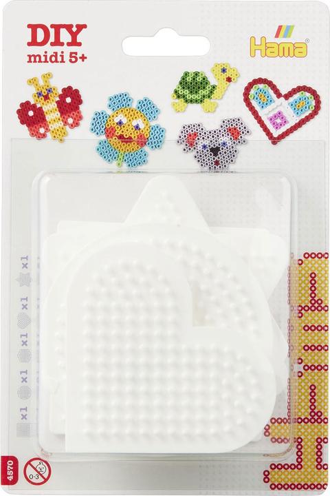 Actual product image Hama Perlen Square, Circle, Hexagon, Heart, Star