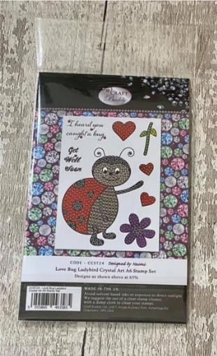 Immagine prodotto Craft Buddy Timbro Crystal Art A6 "Love Bug Ladybird" (coccinella)