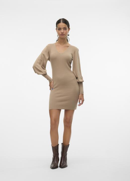 Actual product image Vero Moda VMHOLLYKARISPUFF Short dress knitted dress (L)