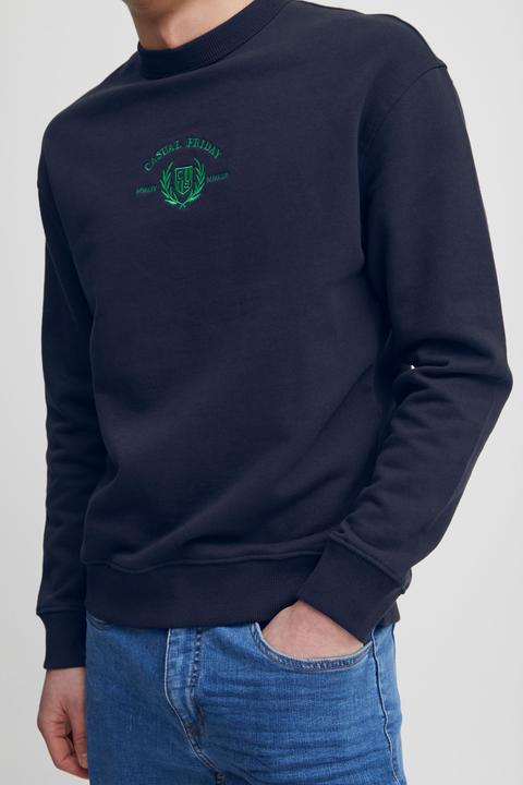 Produktbild Casual Friday CFSage relaxed sweat w. embroidery - 20504729 (M)