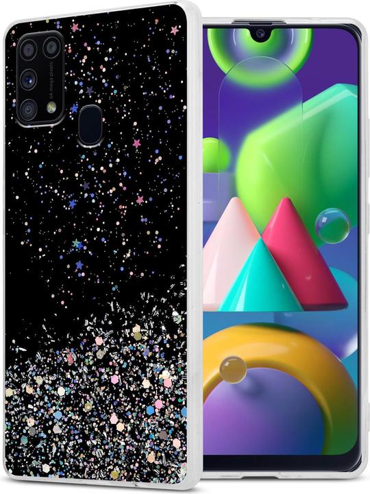 Image du produit Cadorabo Housse en TPU avec paillettes pour Samsung Galaxy M31 (Samsung Galaxy M31)