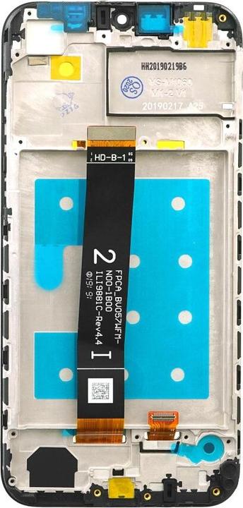 Produktbild OEM Display-Einheit + Rahmen für Huawei Y5 2019 schwarz, ohne Logo (Huawei Y5 (2019))
