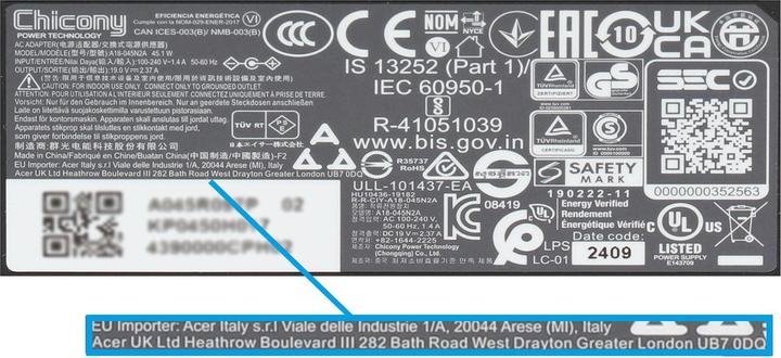 Image du produit Acer KP04501017 (45 W)