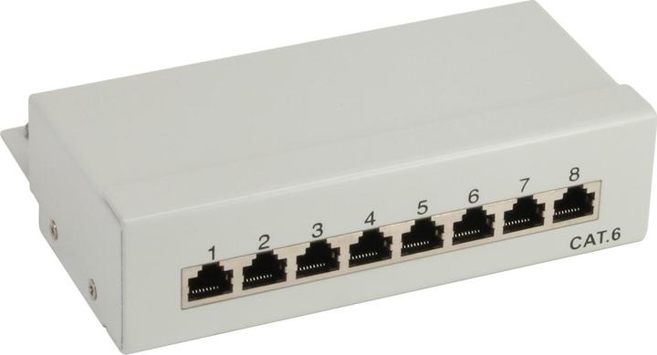 Actual product image InLine Patch panel Cat.6 8-way