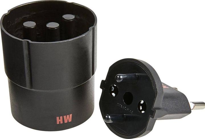 Actual product image Max Hauri Fix adapter contour plug 2-pole (Type 11, CEE 7/17)