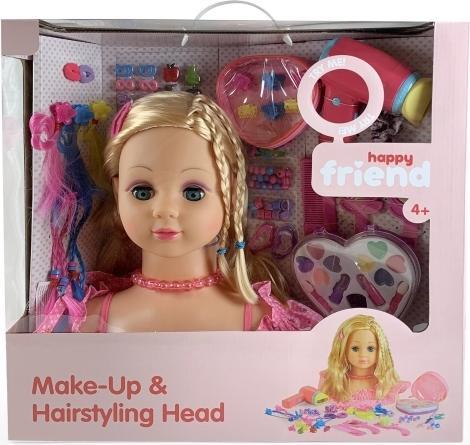 Actual product image happytoys Make Up Dollhead - Blonde (804012)