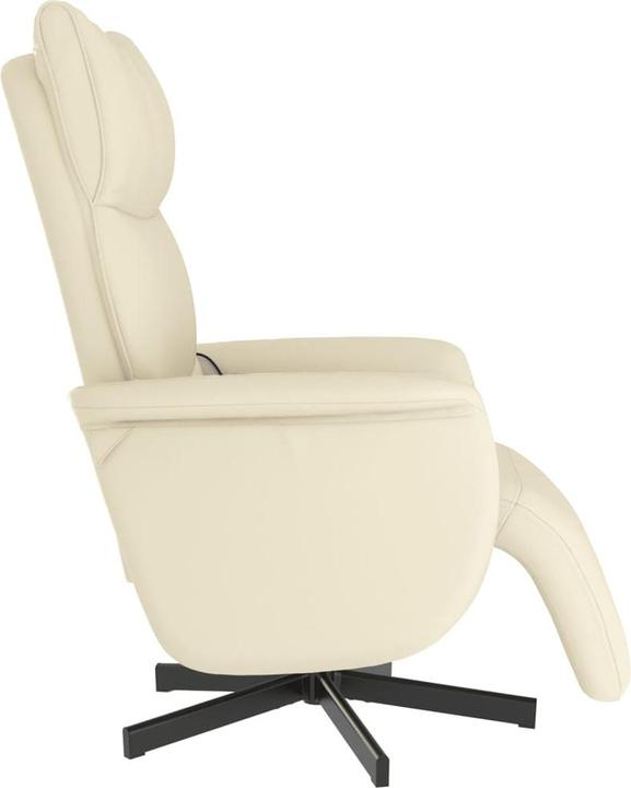 Image du produit VidaXL Fauteuil de massage avec repose-pieds Crème Similicuir,Couleur