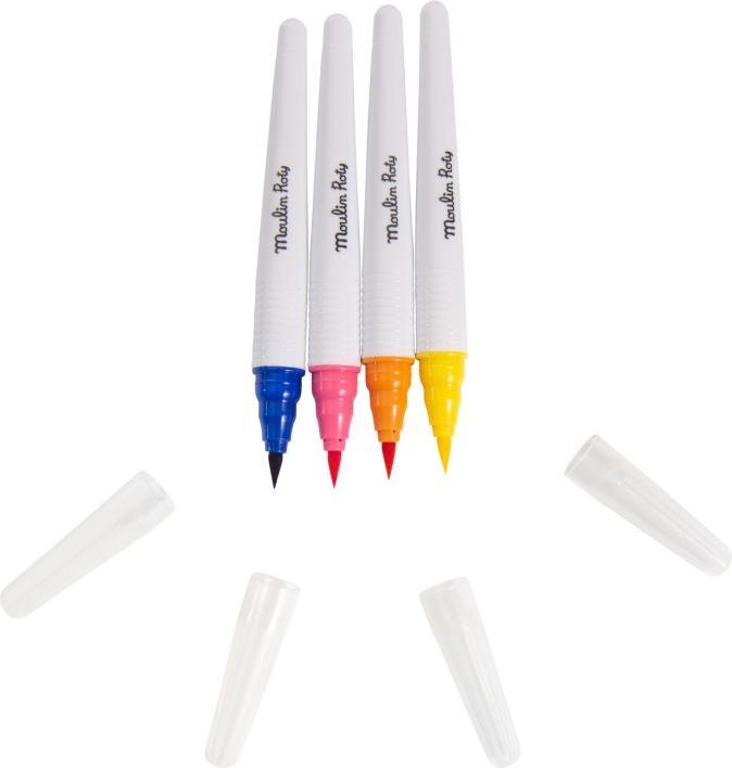 Image du produit Moulin Roty 12 feutres pinceaux, Les Schmouks (Coloré, 12 x)