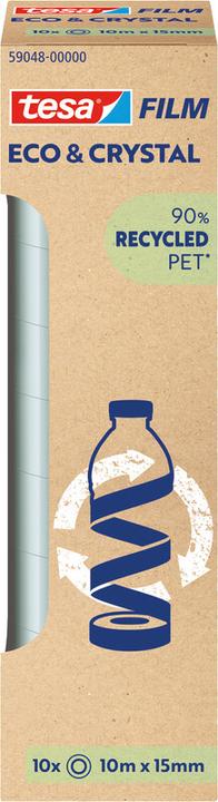 Actual product image tesa tesafilm Eco & Crystal roll 66mx19mm, tower (19 mm)