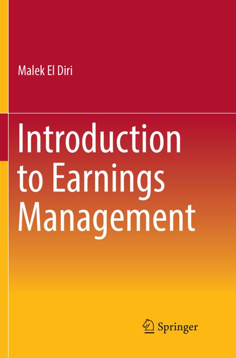 Produktbild Introduction to Earnings Management (Niederländisch, Malek El Diri, 2018)