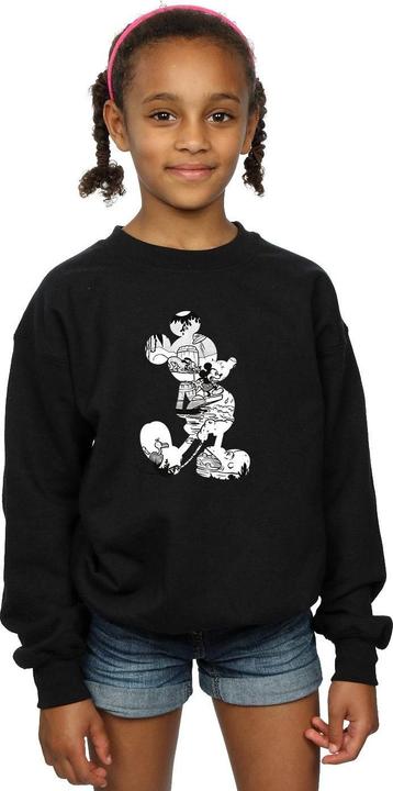Actual product image Disney Girls Mickey Mouse Scene Silhouette Sweatshirt (140, 146)
