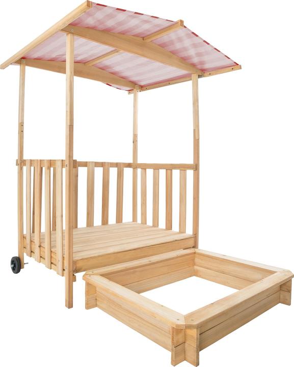 Produktbild tectake Sandkasten und Spielveranda mit Dach