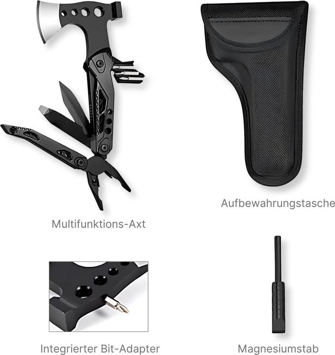 Hermex Hache multifonction 15in1 (15 Fonctions)