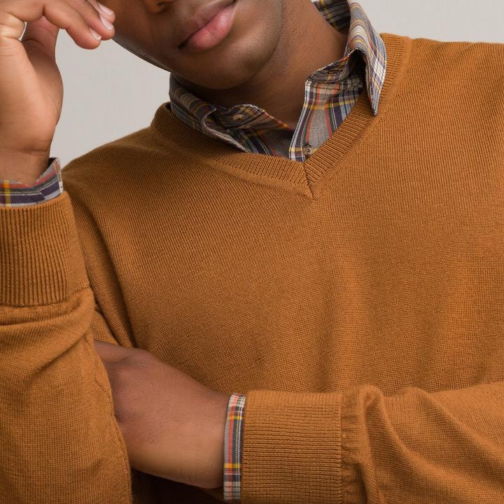 Produktbild La Redoute Collections Pullover mit V-Ausschnitt (XL)