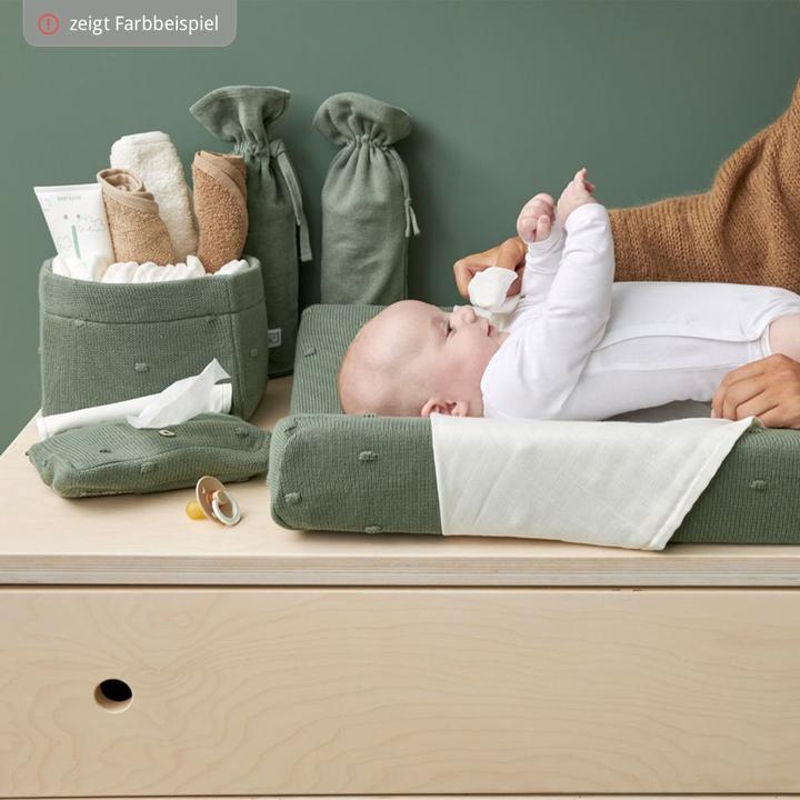 Produktbild Meyco Wickeltichkörbchen small Mini Knots sand
